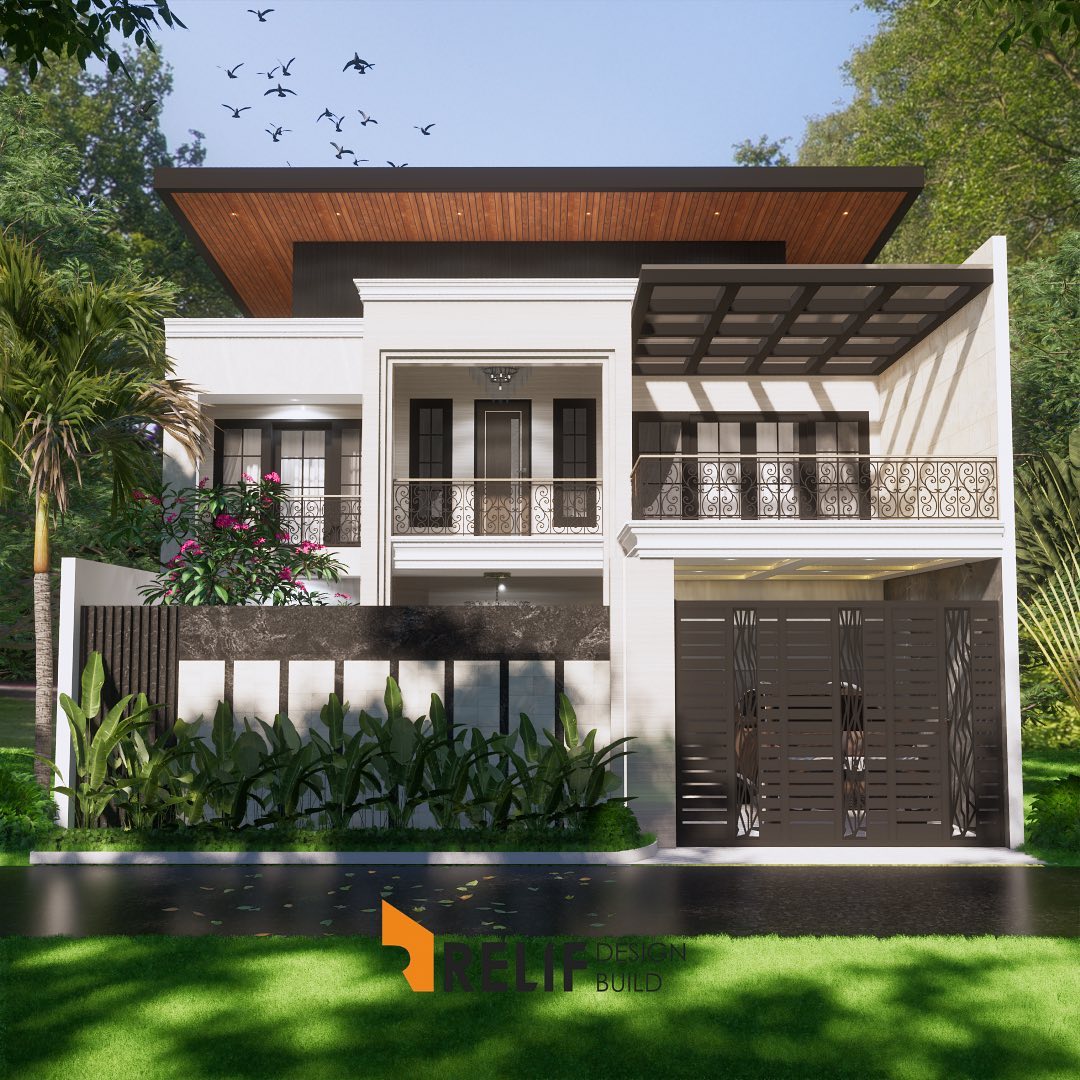 Rumah 2 Lantai. Tersedia balkony untuk area BBQ dan waktu santai di sore hari bersama keluarga